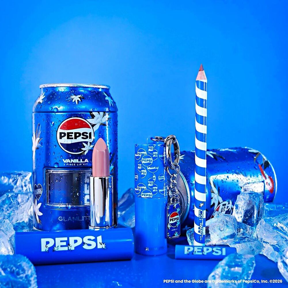 Pepsi x Glamlite "Vanilla" Lip Kit - Brand New - FAST SHIPPING!